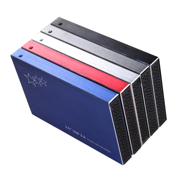 

High quality USB3.0 sata external 2.5 HDD enclosure, Black;blue;red;silver;green