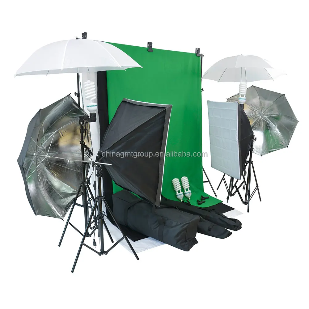 

GMT10064 Backdrop Stand Soft Box Photography Light Kit Video Photo Studio, White for photo studio