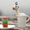 The Crocodile Wool Felting Needle Point Sewing Soft Felt Heart Rainbow Ornament Diy Kit For Festival Decoration