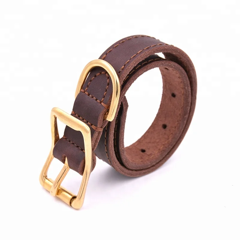 

Pet Supplies Top Sale Luxury Leather Dog Collar for customize your own brand dog collar, Brown / black/customized
