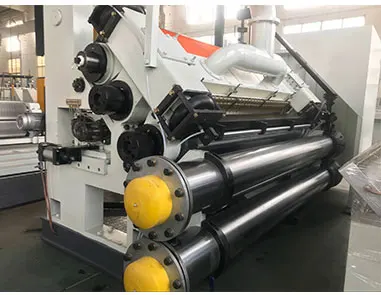 Hig performance fingerless type single facer corrugated machine for 2 ply cardboard