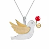 Unique wholesale exporter silver pendant flying pigeon charm pendant