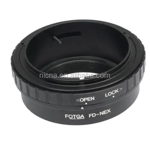 

Fotga Lens adapter FD-NEX for Canon FD Lens to For Sony NEX E mount Cameras A7 A7R A7S II III A9 A6000 A6300, Black