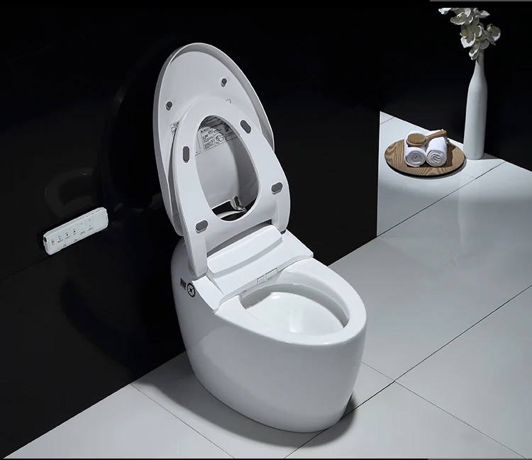 intelligent and smart toilet with remote control with heating/sensor flushing/sensor cover