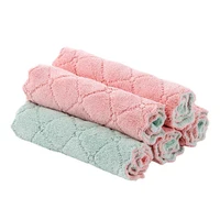 

Hot sales cheapest low moq nice quality High Efficient Removing oil Color Dish fiber Towels for kitchen house clean