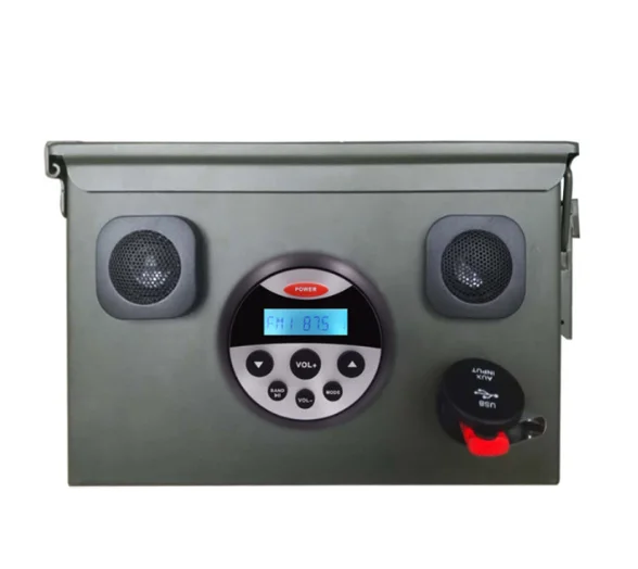 
factory good price outdoor stereo ammo can stereos with bluetooth music,FM,AM,USB port  (60691303157)