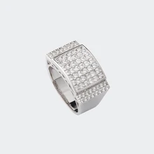 Arabie saoudite Europ&eacute;en et Am&eacute;ricain bague de mariage prix cz hiphop hipster diamant bague pour homme