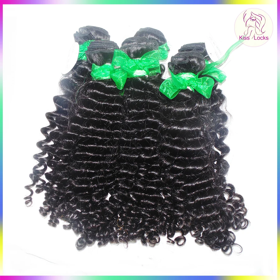 

Fedex Shipment Wholesale RAW Natural NEW Bouncy Curly Weaves 10A TOP Cambodian Virgin Hair