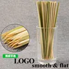 bamboo sticks BBQ sticks green surface