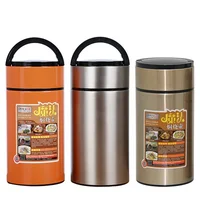 

Double Wall Thermal Stainless Steel Metal kids Lunch Box , Insulated Vacuum Thermos Food Grade Pet Jar Warmer Container