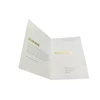 DIY White Art Paper Matte Golden Stamping Paper Folder Printing