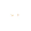 Guangzhou Longlive Jewelry itty bitty polished lightning shape stud earring