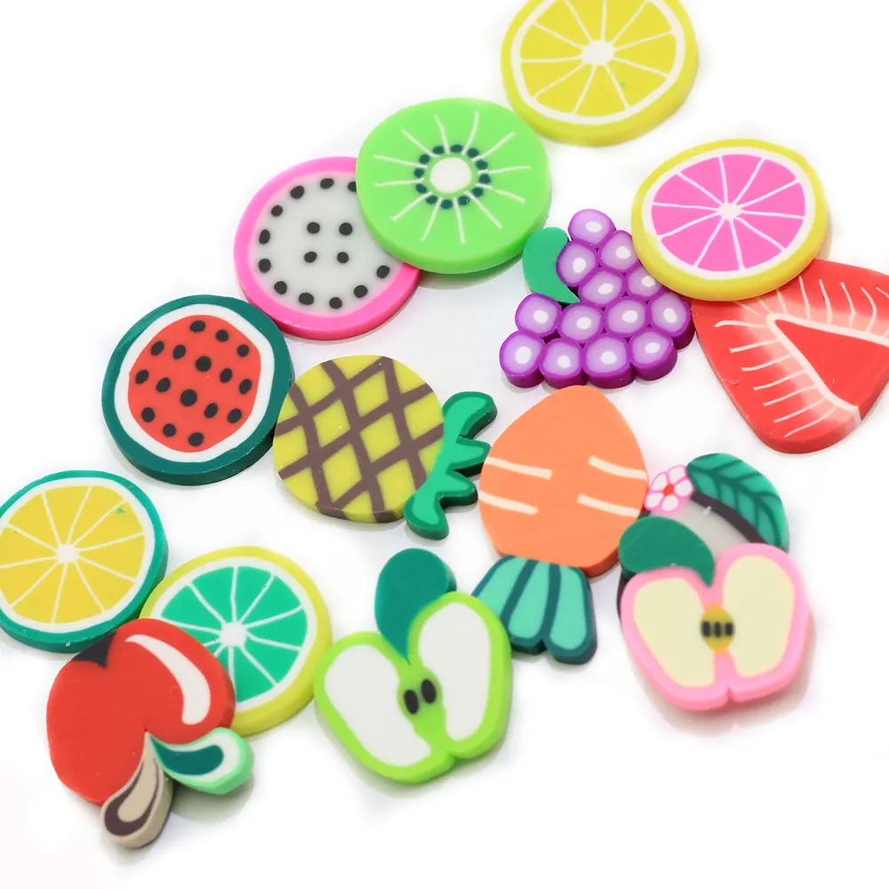 
3D Nail Art 20mm Large Fruit Polymer Clay Slice For Jewelry Nail Decals Decorations  (62219174472)