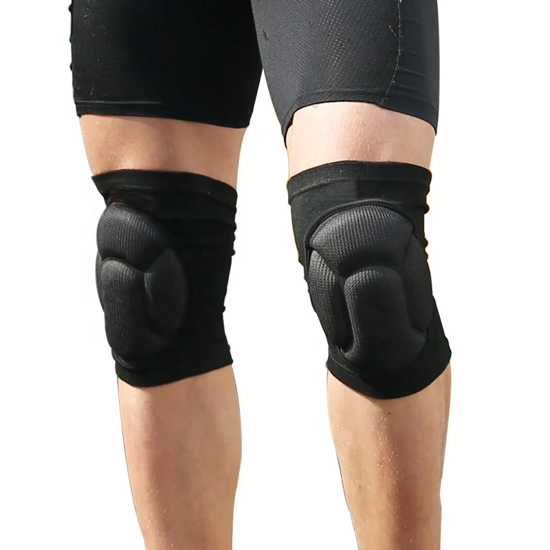 

Best Online Selling Knitted Knee Compression Sleeve Brace, Black;blue