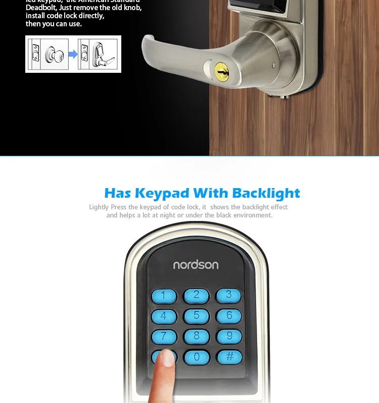 unlock digital door lock digital keypad safe lock