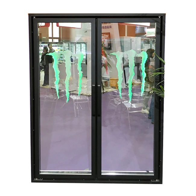 Shandong LED logo glass door display cooler