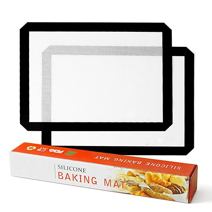 

Custom bakeware FDA air fryer easy clean oem logo baking mat silicone baking pastry mat, Pantone color