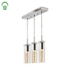 Hot sell led home kitchen lighting Chrome clear Chandelier light