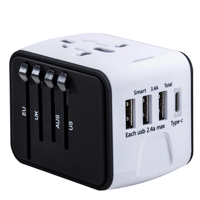

SL-199T Universal Mobile Travel Charger USB C Hub Charger with 4 USB ports
