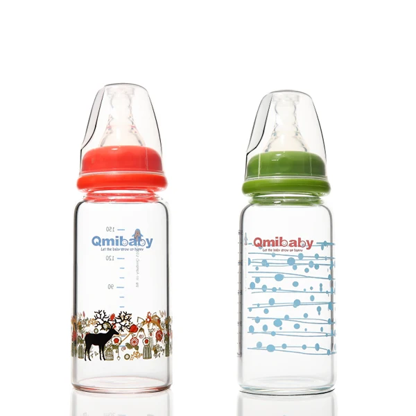 

Wholesale Standard-cablier glass baby feeding bottle milk bottles