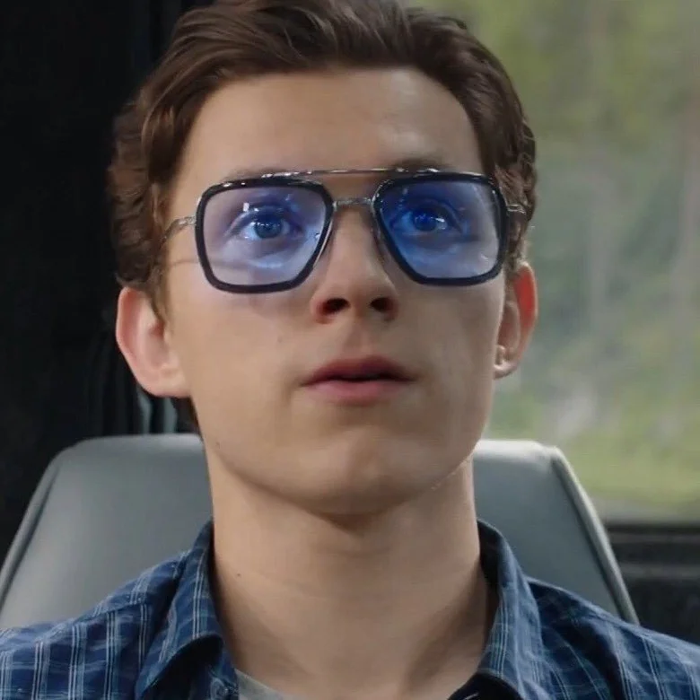 

61119 Superhot Eyewear 2019 Movie Spiderman Far from Home Tony Stark Sunglasses Edith Glasses