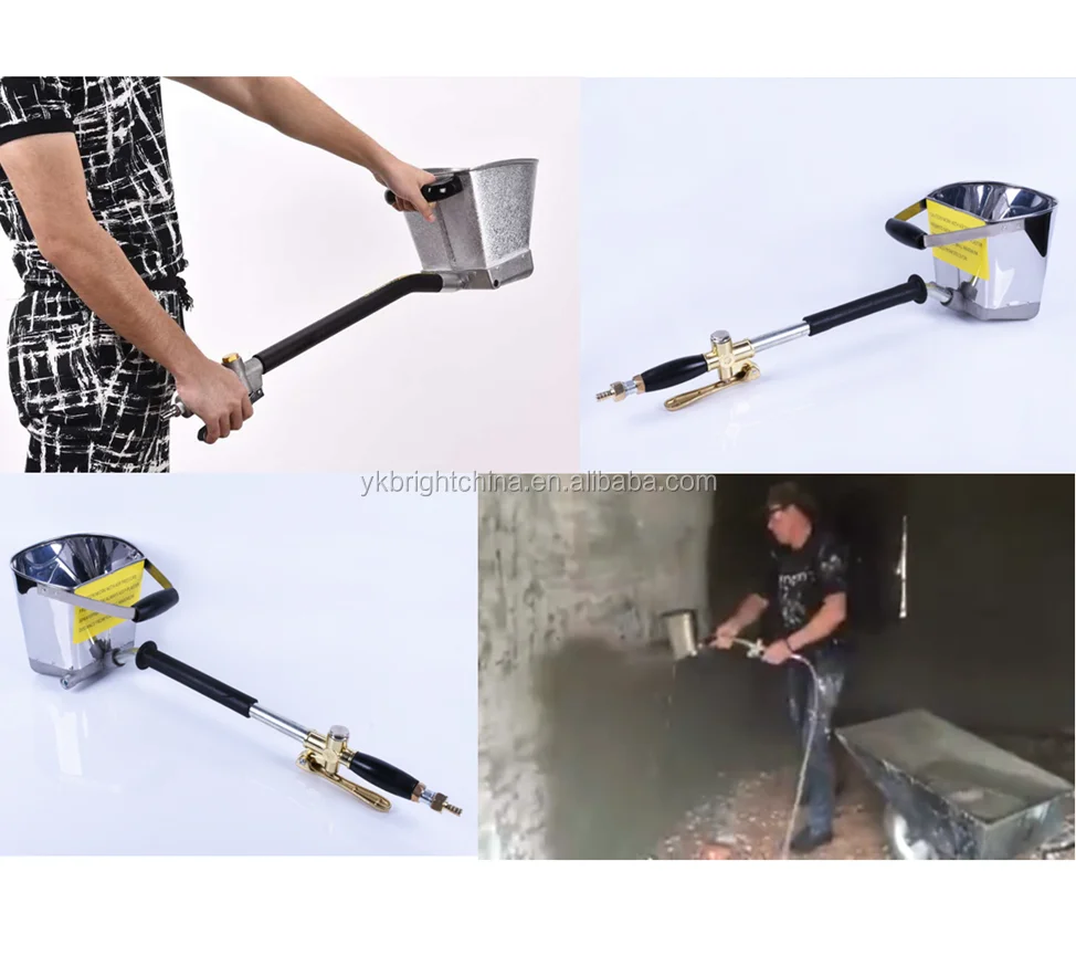Professional Wall Mortar Sprayer  Stucco Shovel Hopper Ladle Cement U0V6
