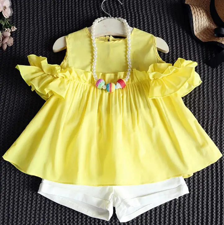 Whole Sale Chilren's Girls Clothing Summer Sets Of Kids Clothes, As pictures or as your needs