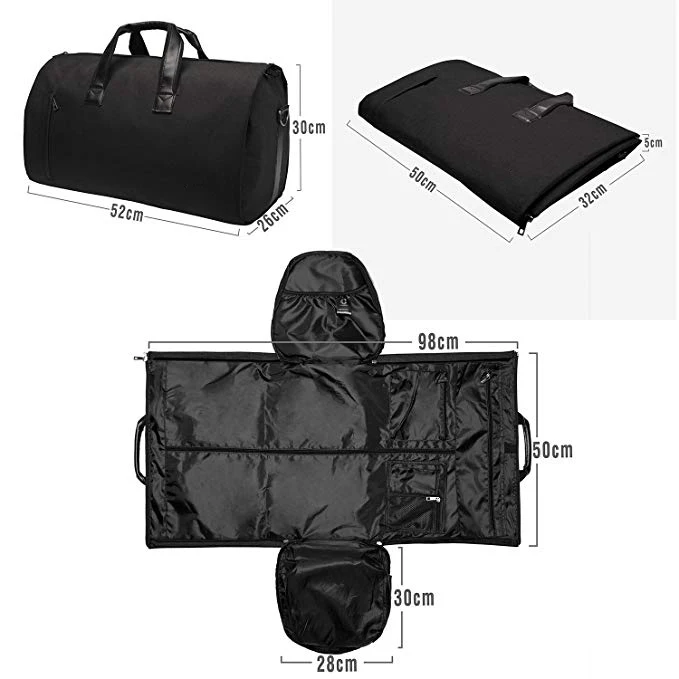 duffel bag with suit compartment