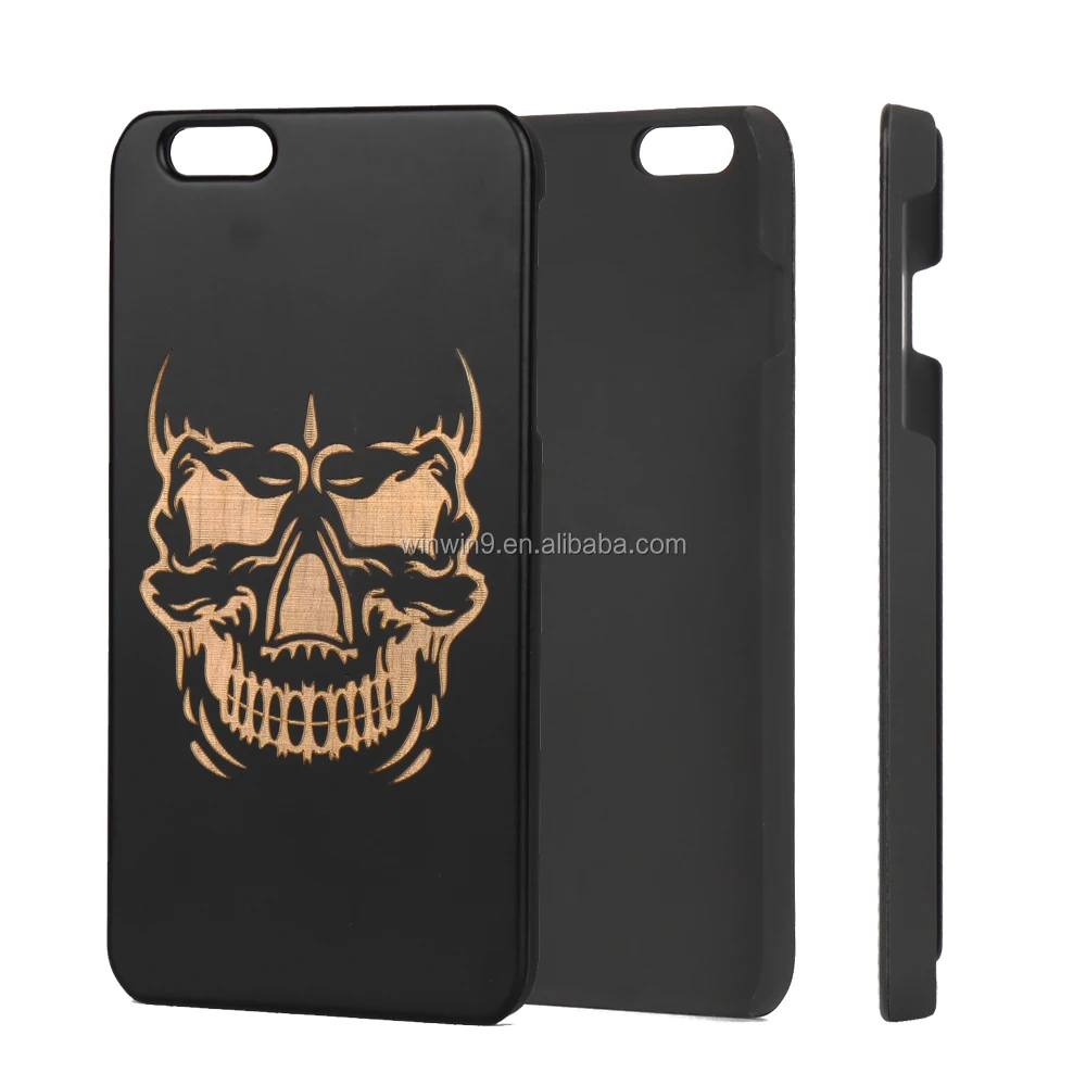 

Custom Printed Dark PC Bamboo For iPhone Waterproof Wood Cool Mobile Phone Case, Natural wood color
