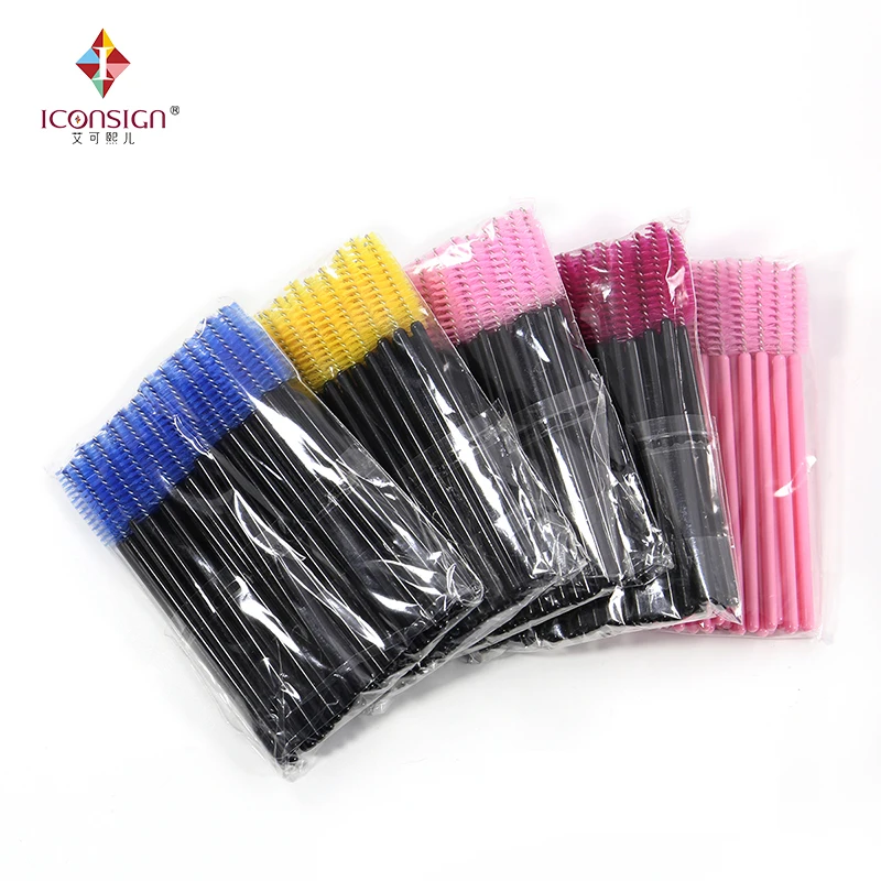 

Mascara wand eyelash applicator eyelash tools, Black;pink;yellow;blue