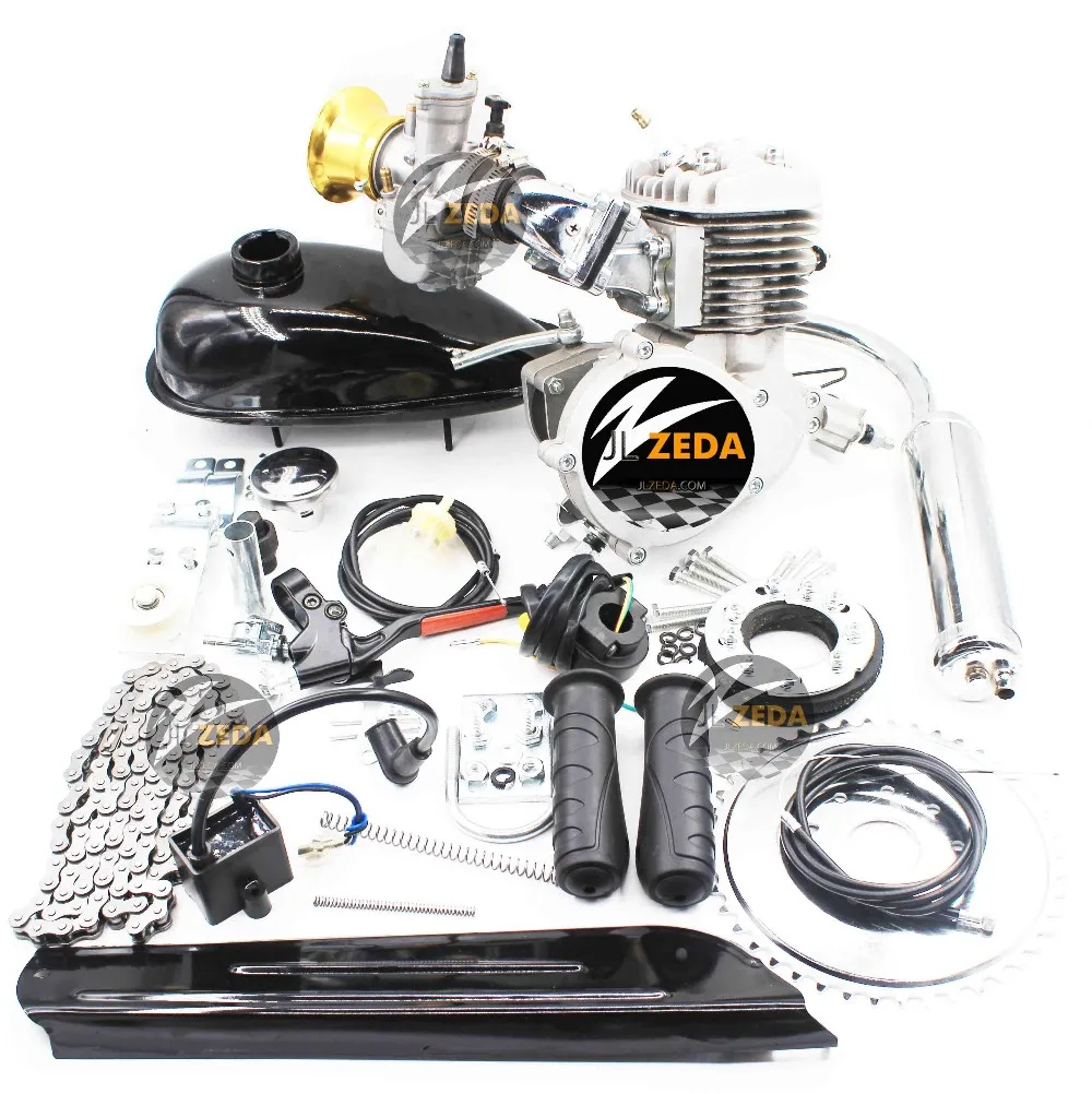 Petrol 80 Cc Electric Start 2 Stroke Gasoline Motor Bike Engine Kit