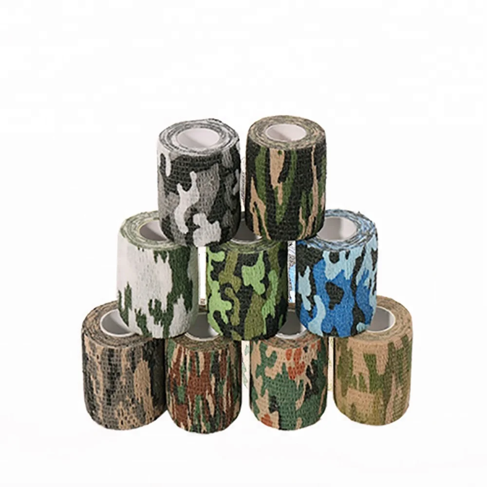 

Free samples camo designs sports nonwoven cohesive bandages for outdoor sports camouflage, N/a