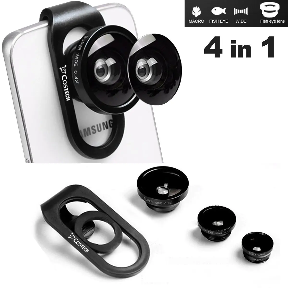 2-Pc Lens Kit Hi Def Telephoto /& Wide Angle Lens Set for Samsung NX30 58mm Compatible