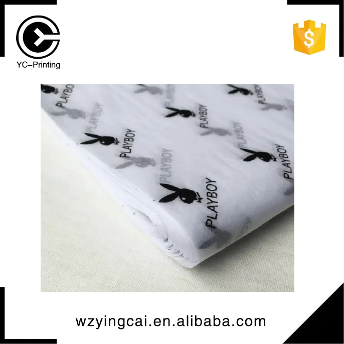 
China manufacturer customized black logo printed silk wrapping paper design wholesale 
