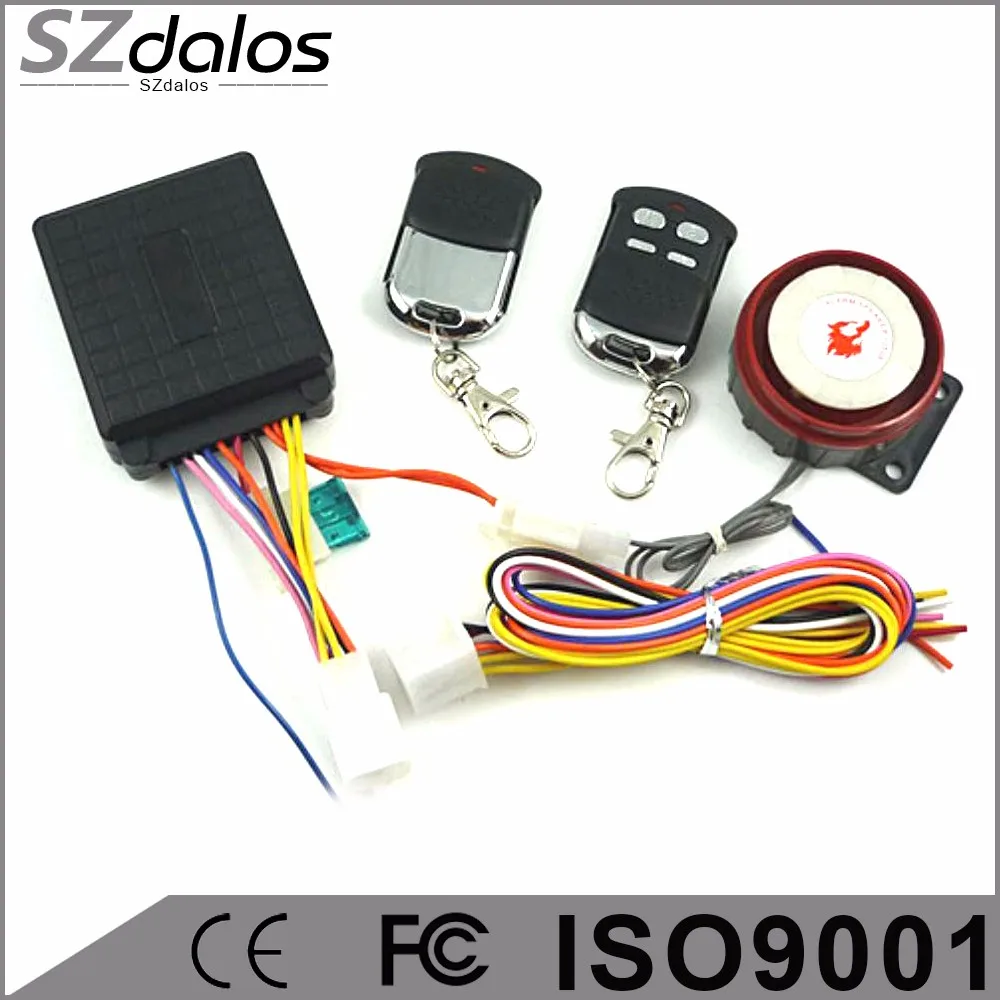Motorcycle Electric Bike Antitheft Security Alarm System Remote
