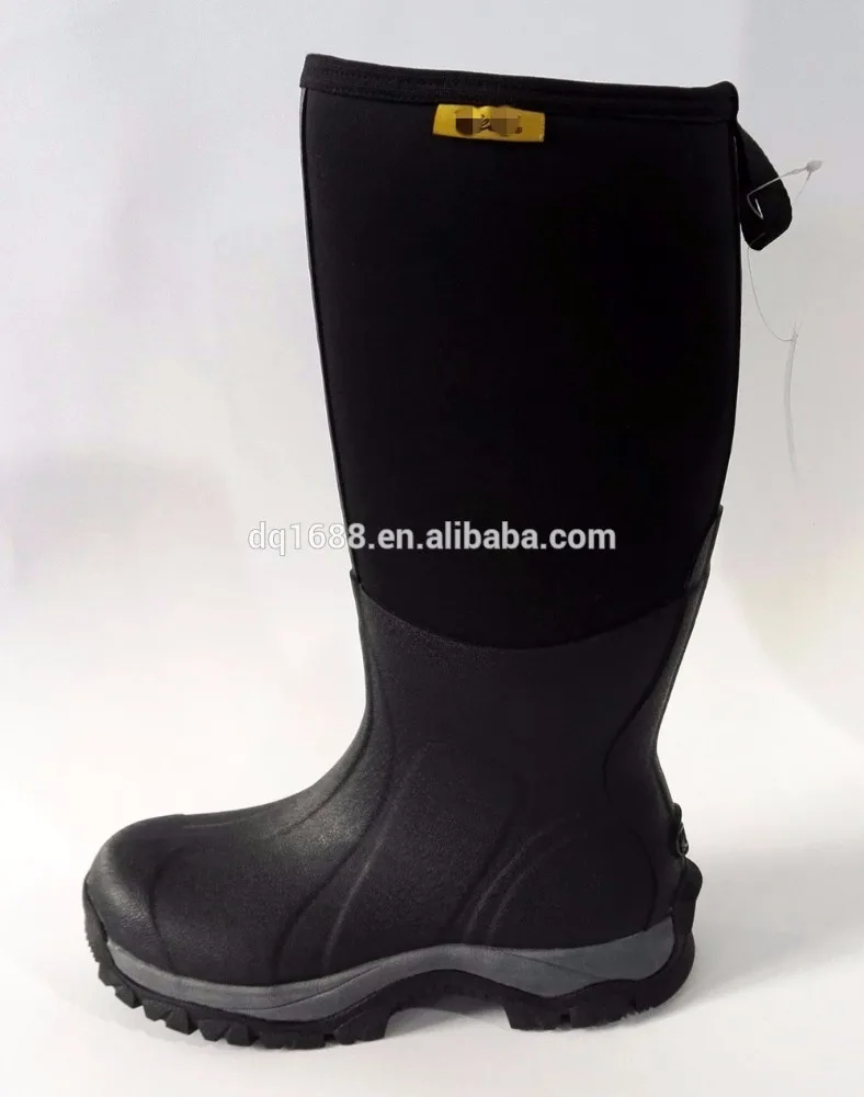 Men Rubber Boots Supplier Neoprene Black