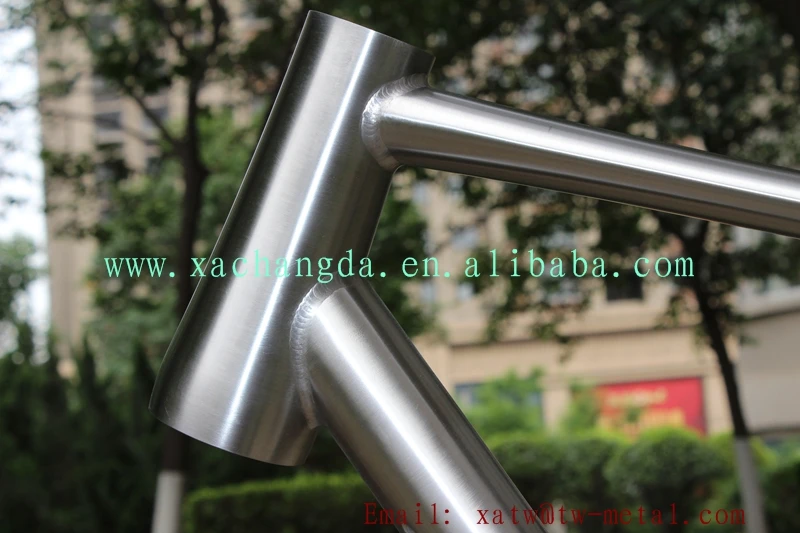 Road Bike Frame Taper Head Tube Titanium Touring Bike Frame Flat Mount