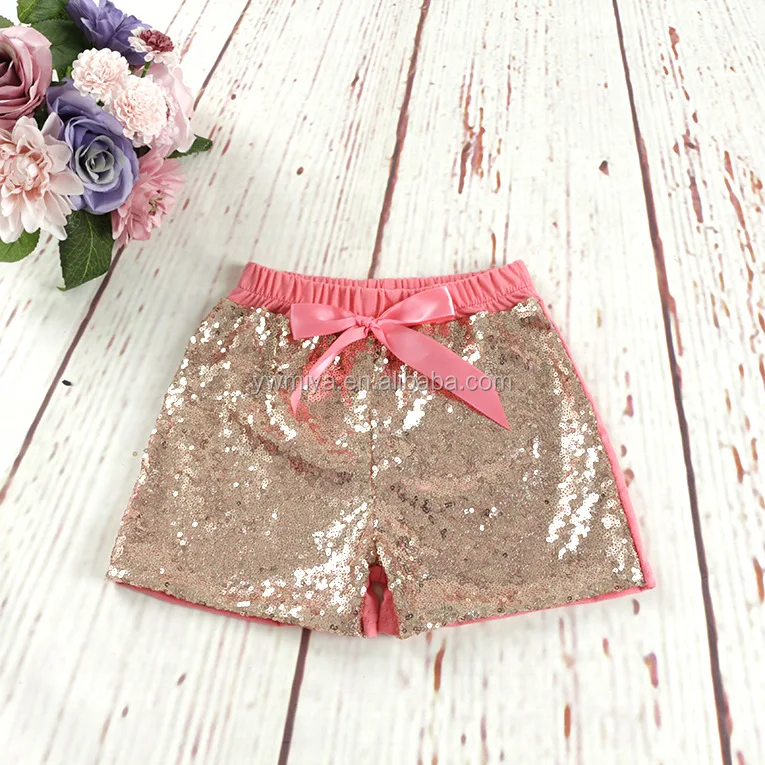2019 Cute Sequined Shorts For Kids Girls Wholesale Sparkly Children ...