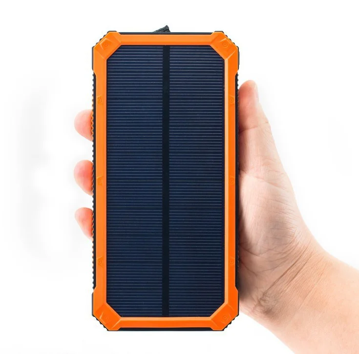 

Custom Logo 5000Mah Cell Phone Mobile Usb Charger Solar Power Bank