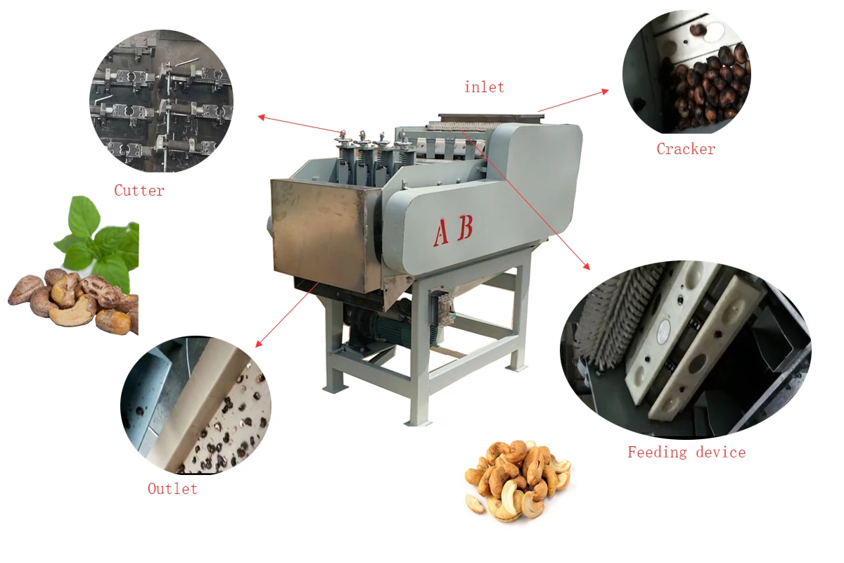 Almond Shelling Machine Nut Cracker Dehuller Sheller Cashew Nut Husker