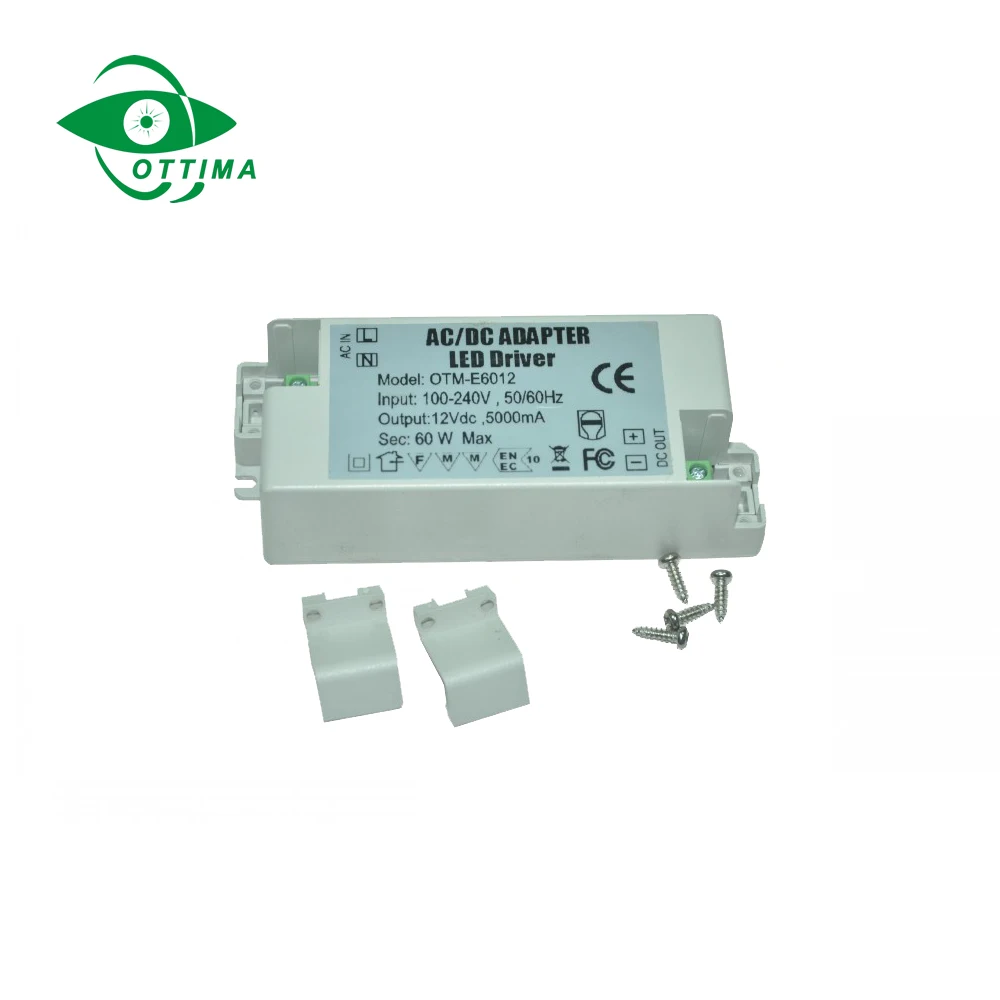 
Factory 24w 12 Volt Led Driver For Led Strip Light Plastic Case Power Supply For Led Neon Ac Dc Led Transformer For Led Light 