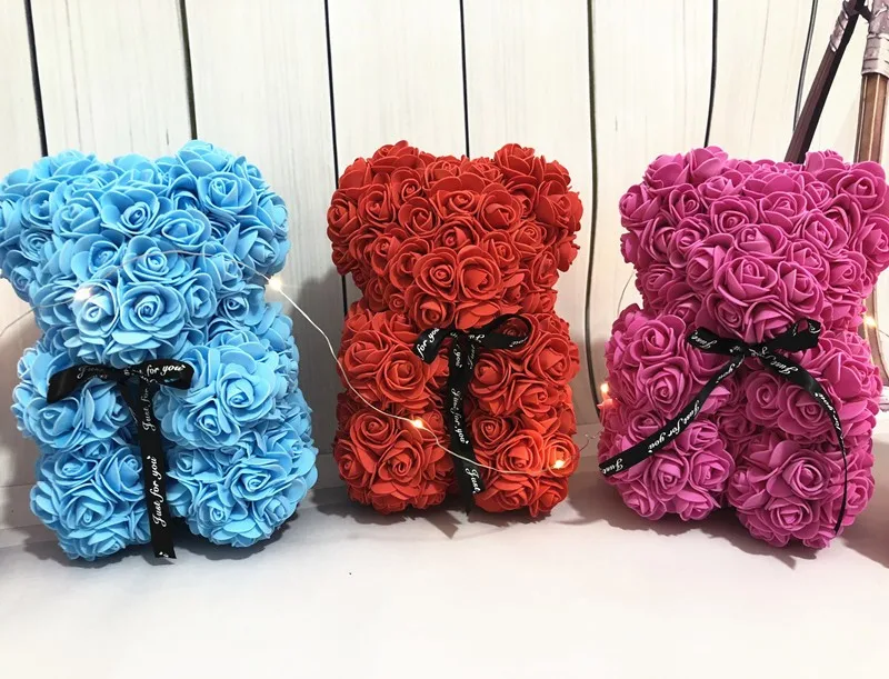 25cm rose bear