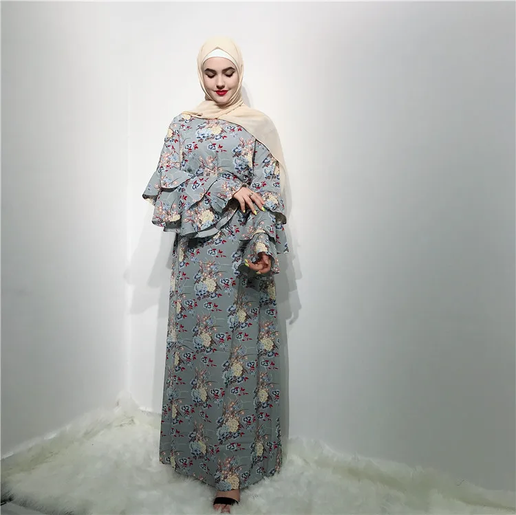 

High quality turkish kaftan soft crep muslim dresses dubai abaya, Black,navy,gray