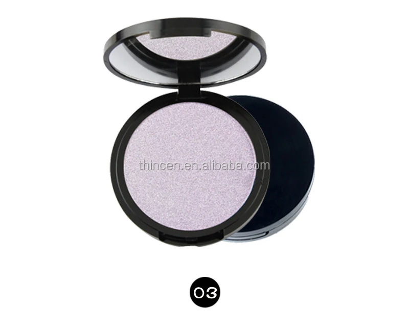 1 Single Color With Mirror Private Label Highlighter Powder Makeup