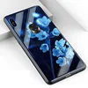 A053 Flower Design Pattern Anti-Shock High Quality Simple Style Cell Phone OEM Glass Case For SAMSUNG S10 NOTE 9 all models