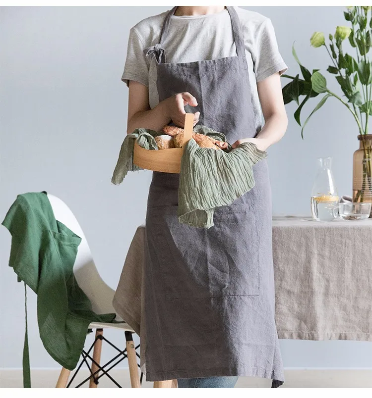 100 Stone Washed Linen Apron Wholesale Buy Linen Apron Product on