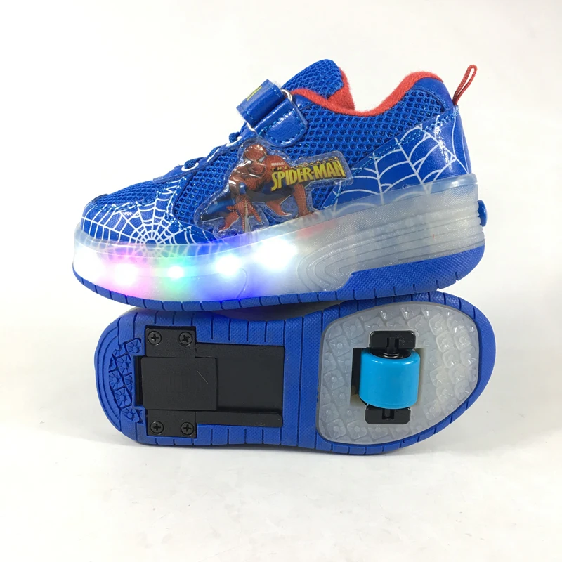 2019 roller skate shoes sneakers one wheel retractable slip on sports roller wheels shoes for children size