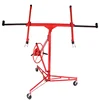 Drywall 11' Lift Hoist Panel Jack Lifter Caster Wheel Construction Tool Red