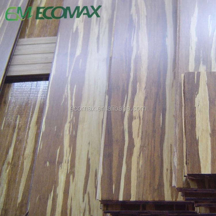 
Strand woven bamboo flooring for indoor floor Tiger surface Natural bamboo grain 
