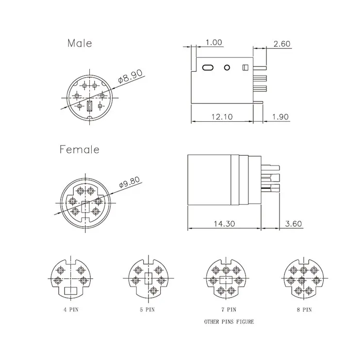 10 Pin Mini Din To Rca Cable Manufacturer/supplier/exporter - China Ulo ...